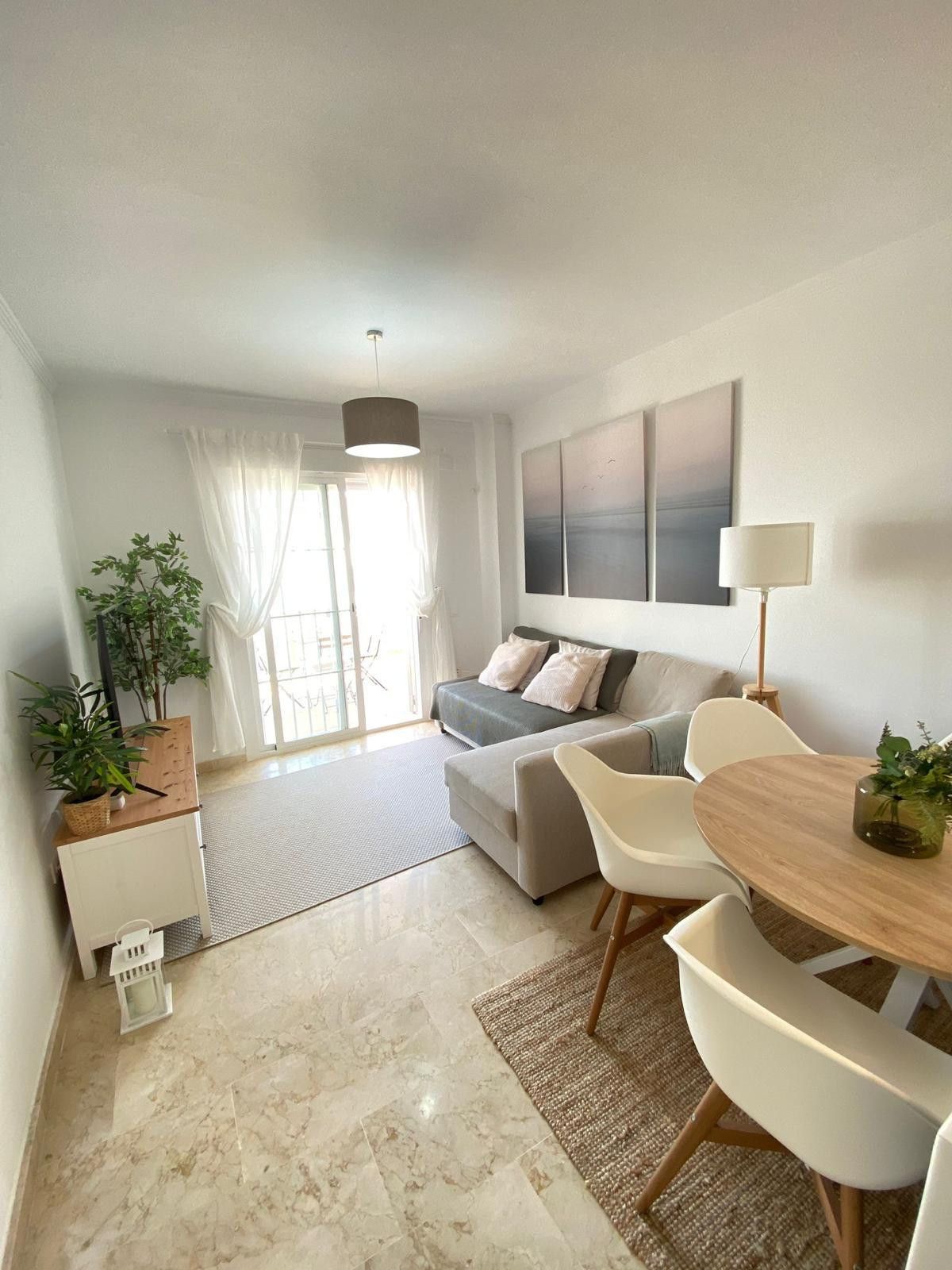 Living room of Apartment to rent in Manilva  with Air Conditioner, Terrace and Swimming Pool