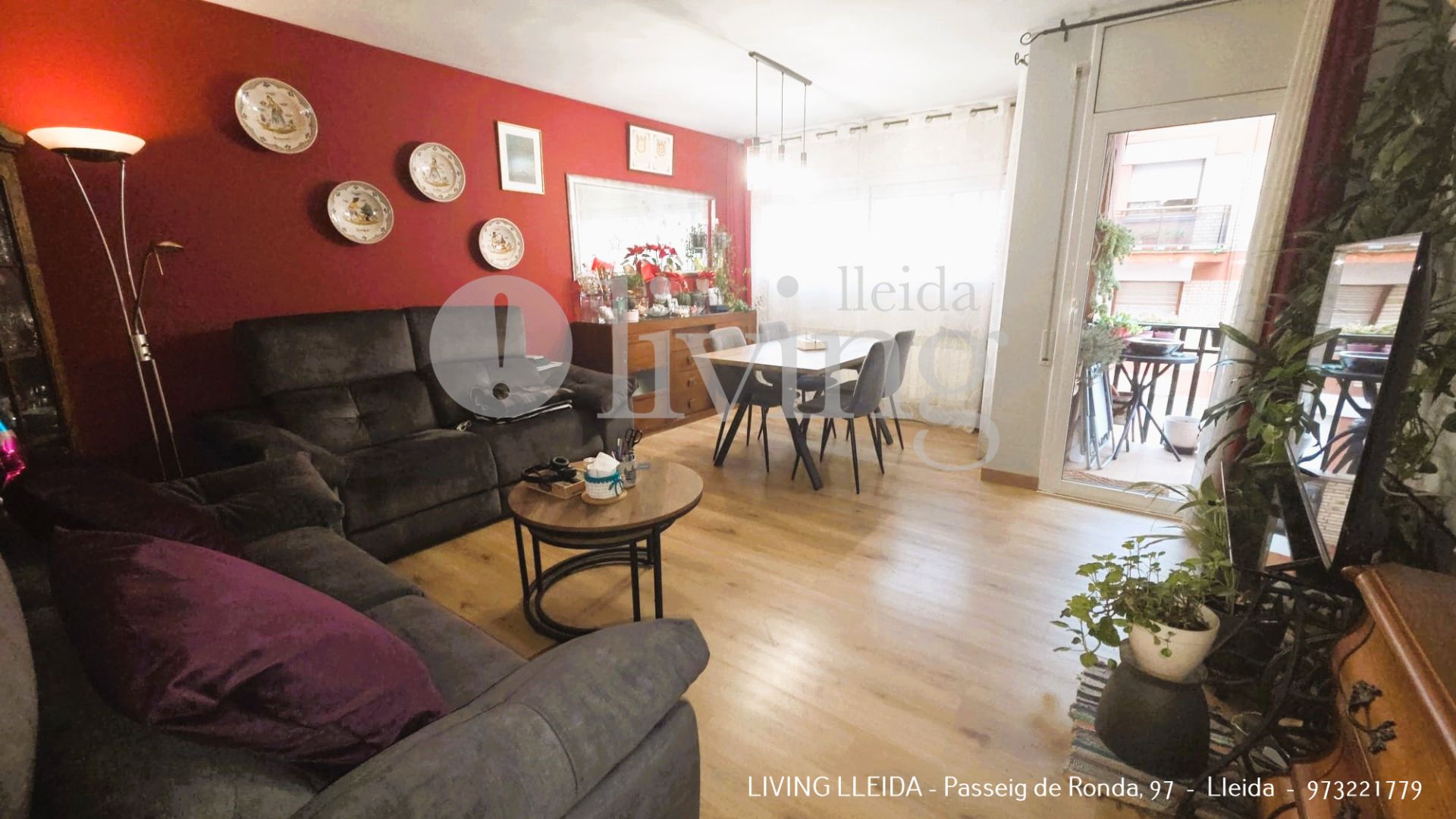 Sala d'estar de Pis en venda en  Lleida Capital amb Aire condicionat, Calefacció i Parquet