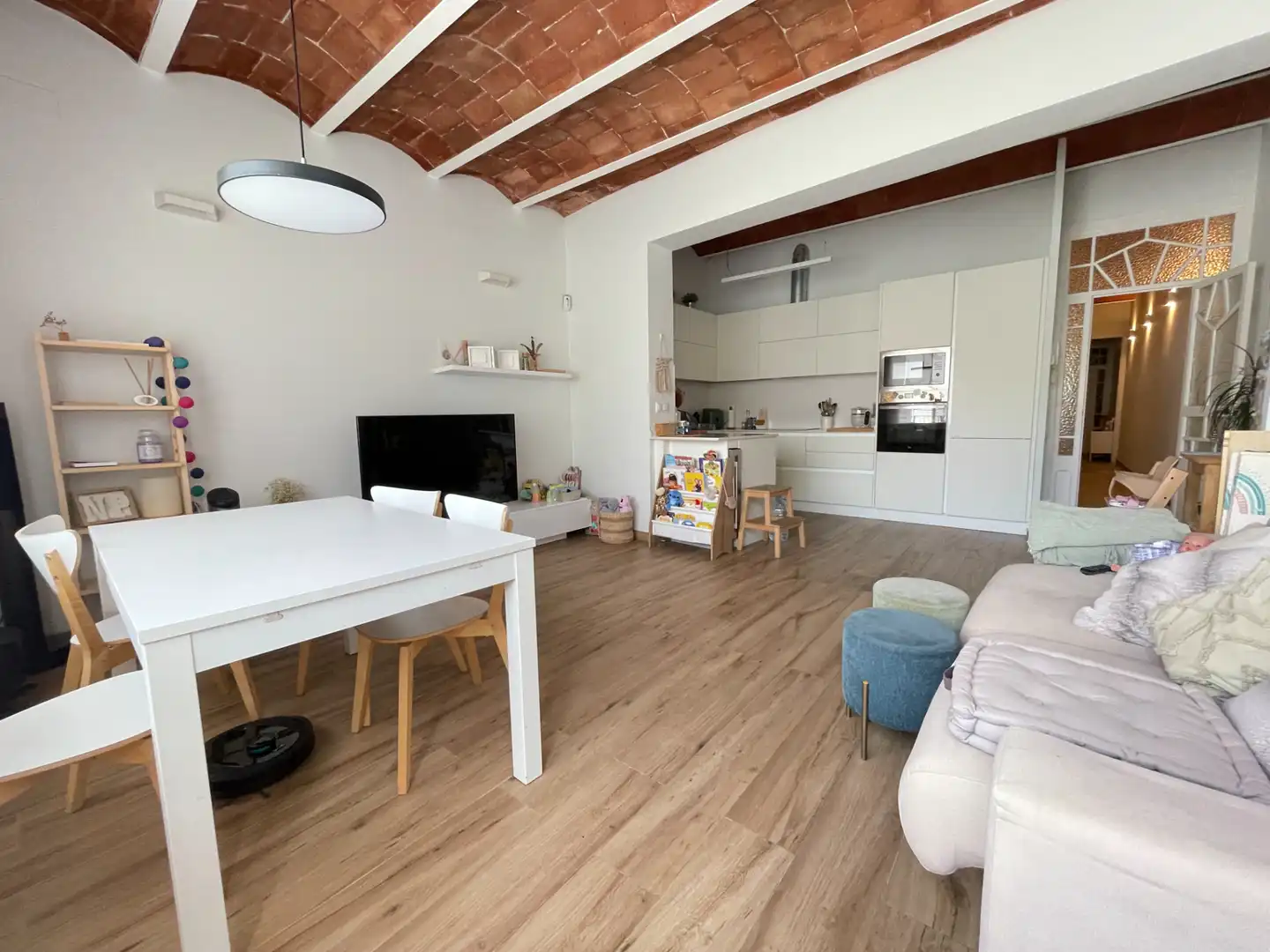 Wohnzimmer von Erdgeschoss zum Verkauf in Granollers mit Klimaanlage, Heizung und Privatgarten