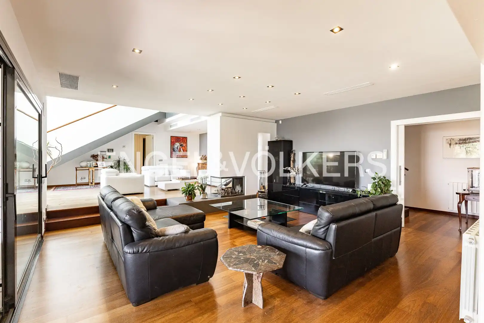 Living room of Houses for rent in Sant Andreu de Llavaneres  with Air Conditioner, Heating and Private garden