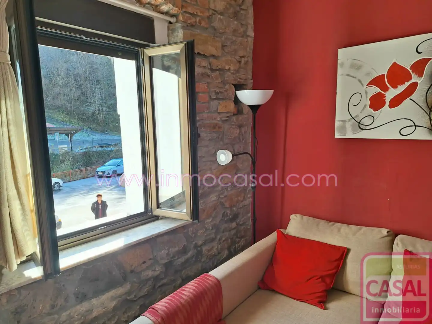 Living room of Flat for sale in Mieres (Asturias)  with Terrace and Furnished
