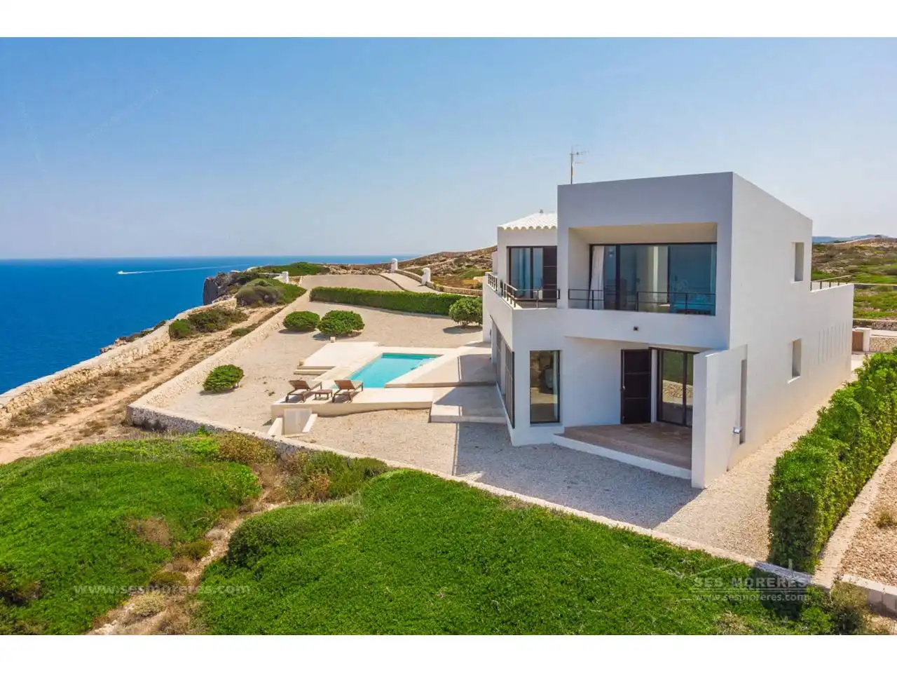 Vista exterior de Casa o chalet en venta en Ciutadella de Menorca con Aire acondicionado, Terraza y Piscina