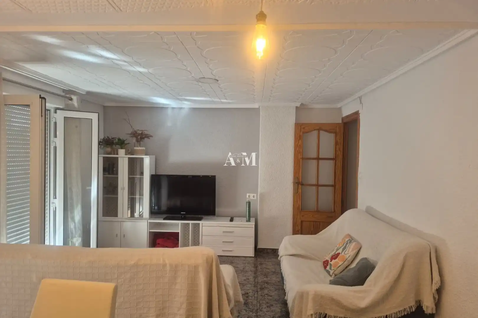 Sala d'estar de Pis de lloguer en Elche / Elx amb Terrassa, Moblat i Rentadora