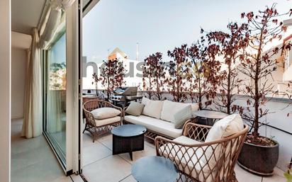 Terrace of Attic for sale in  Madrid Capital  with Air Conditioner, Heating and Parquet flooring