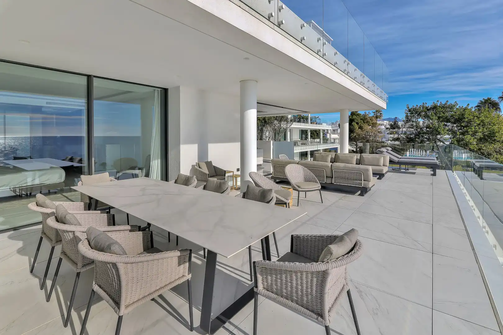 Terraza de Apartamento en venta en Estepona con Aire acondicionado, Calefacción y Parquet