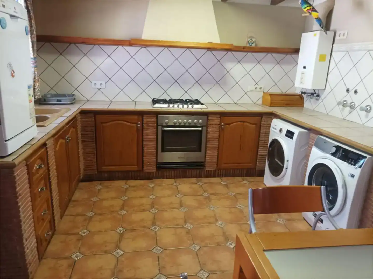 Cuina de Casa o xalet de lloguer en Dénia amb Aire condicionat, Jardí privat i Piscina