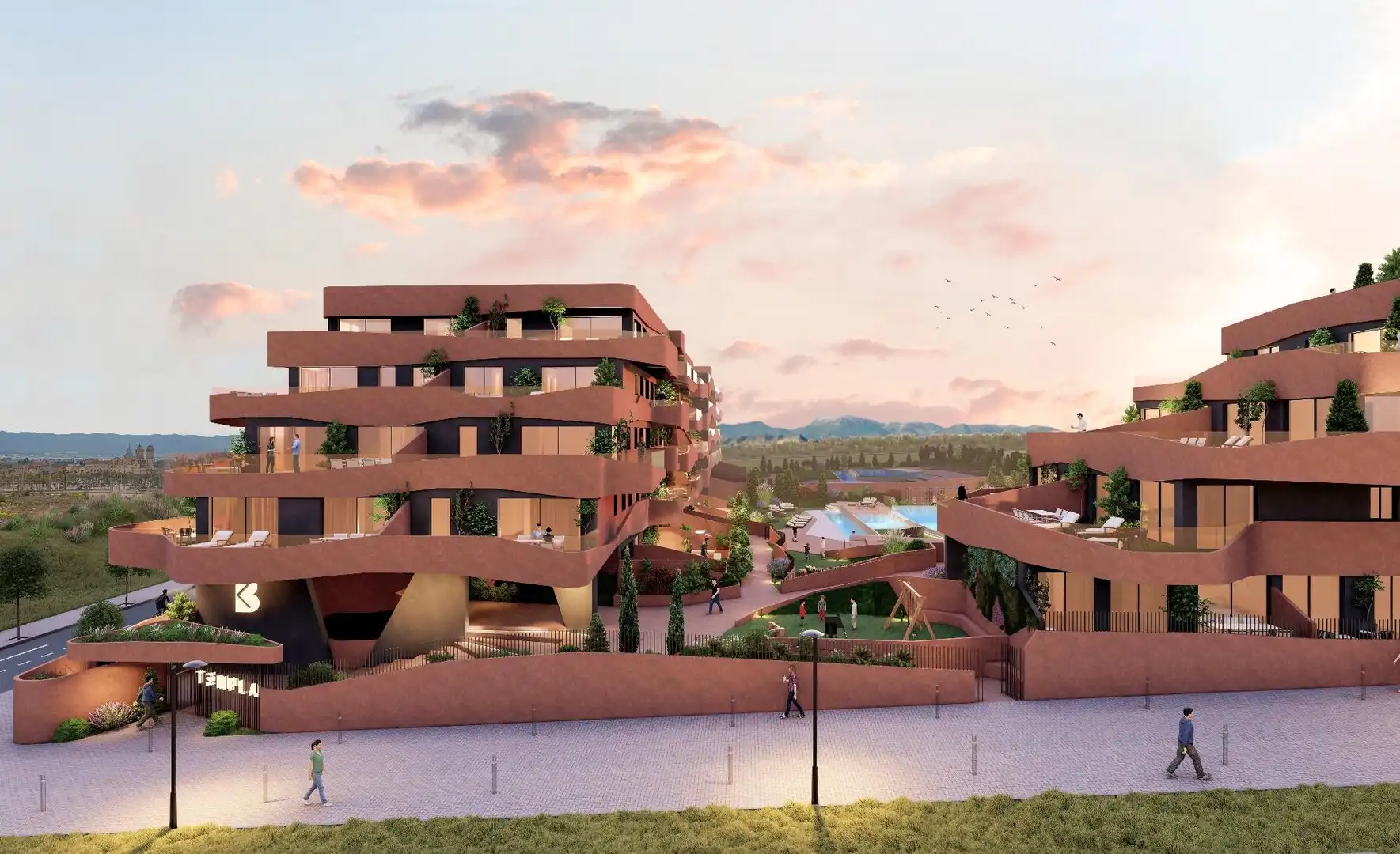 Exterior view of Attic for sale in Murcia  with Terrace, Storage room and Swimming Pool