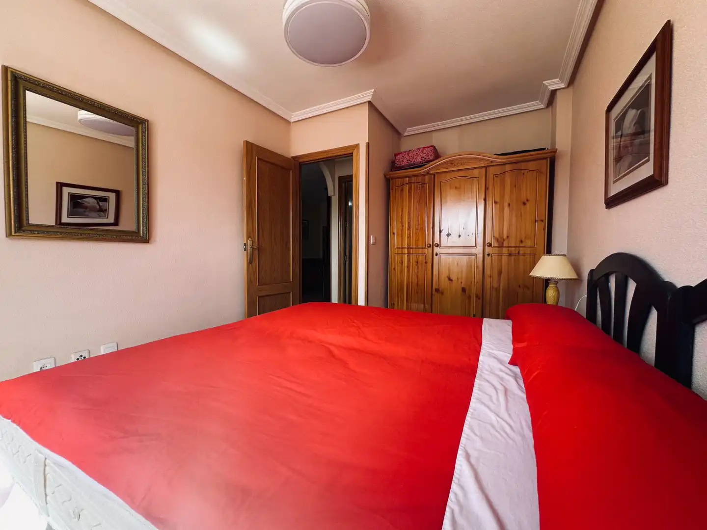 Schlafzimmer von Wohnung zur Miete in Santa Pola mit Klimaanlage, Terrasse und Möbliert