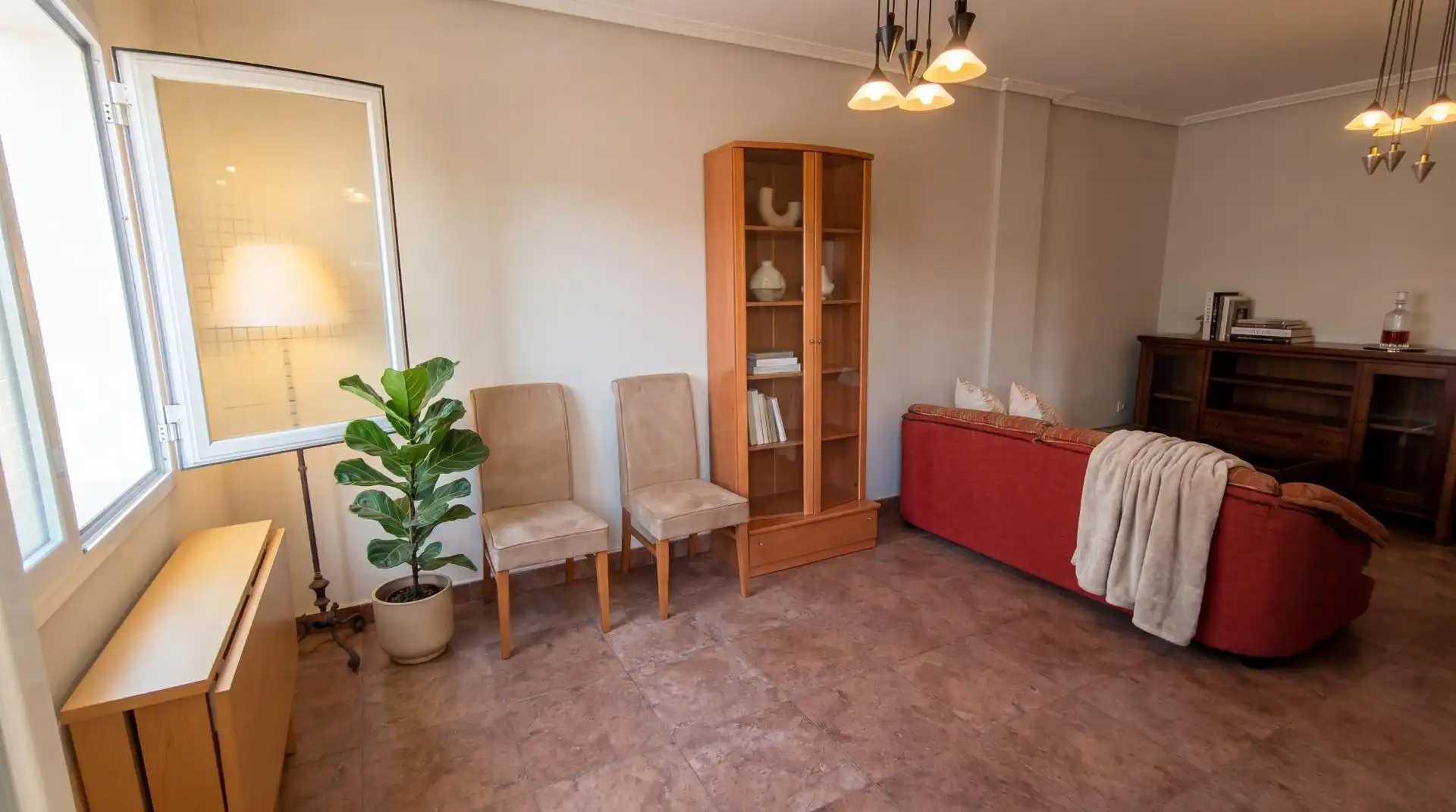 Sala de estar de Apartamento en venta en Roquetas de Mar con Aire acondicionado, Calefacción y Terraza
