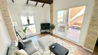 Living room of Attic to rent in  Valencia Capital  with Air Conditioner, Terrace and Balcony