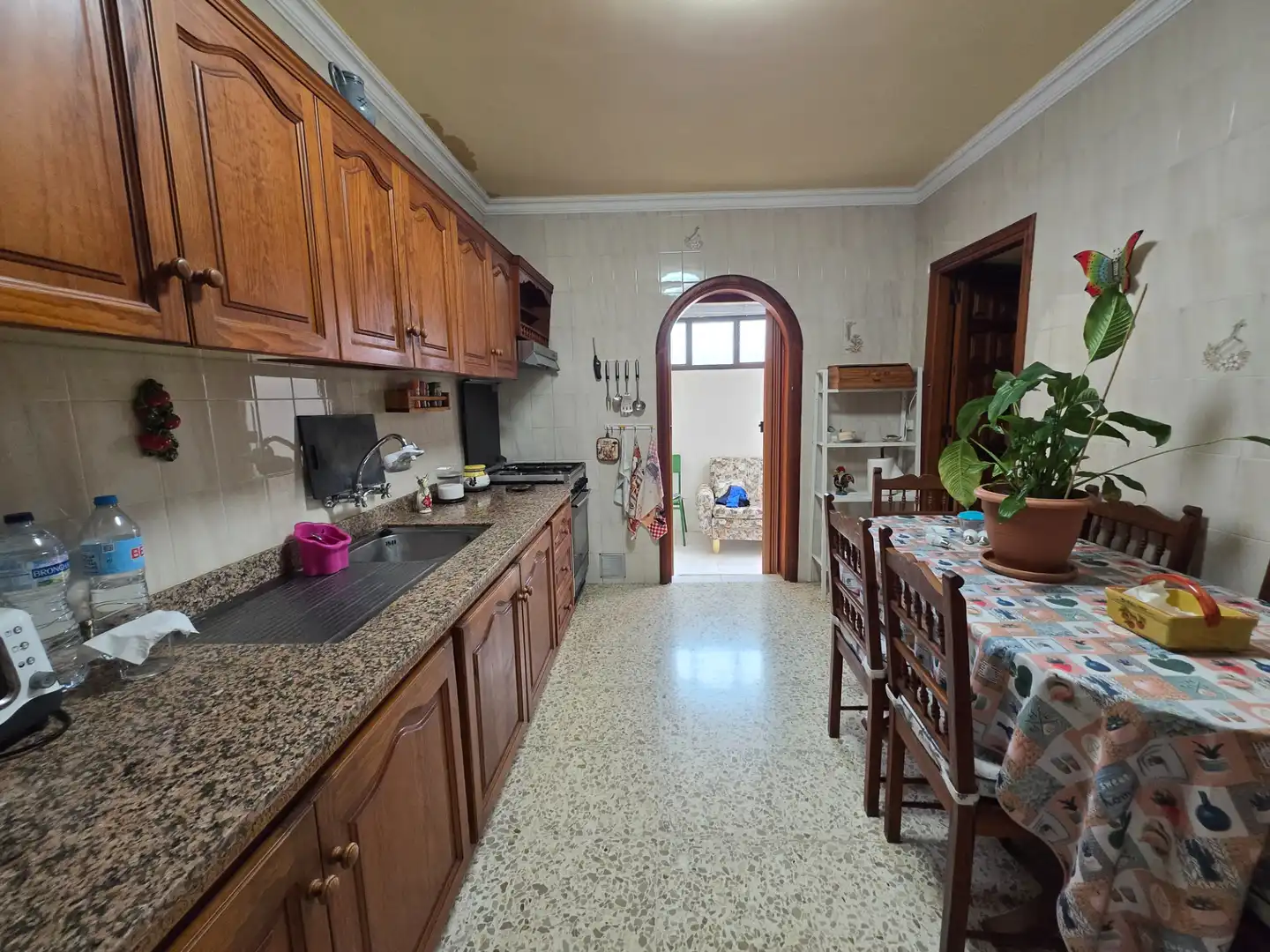 Cuina de Casa adosada en venda en Los Realejos amb Terrassa, Moblat i Forn