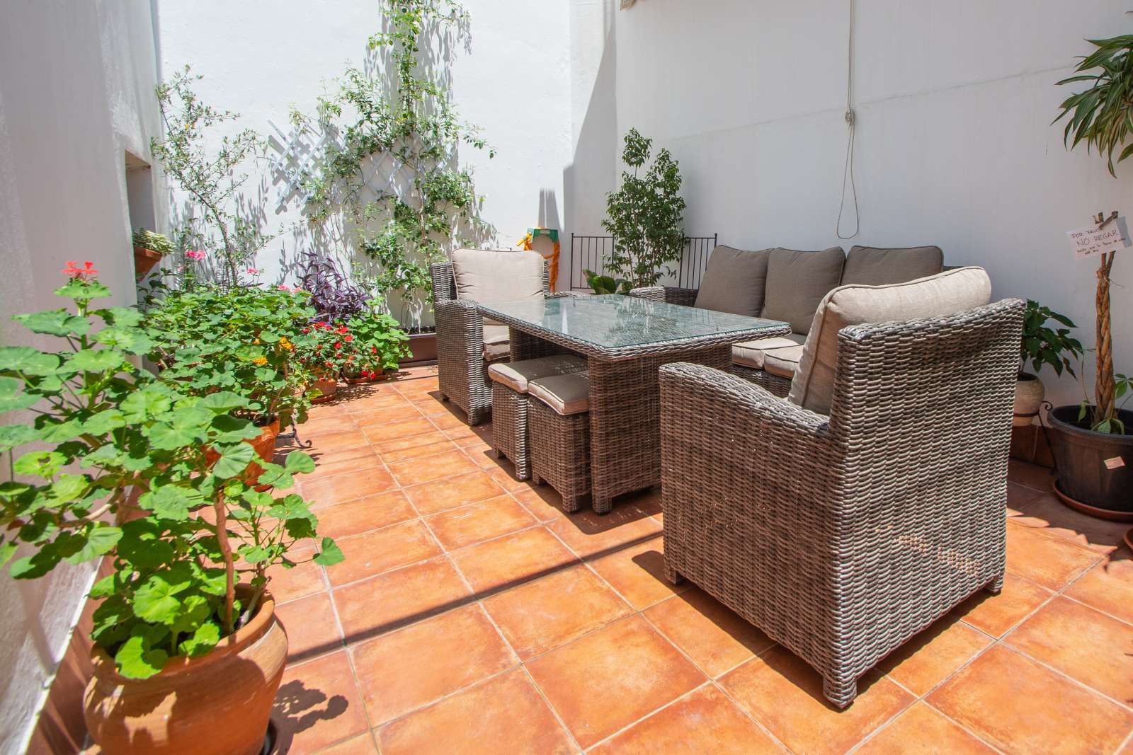 Terrace of Apartment to share in  Cádiz Capital  with Air Conditioner, Heating and Terrace