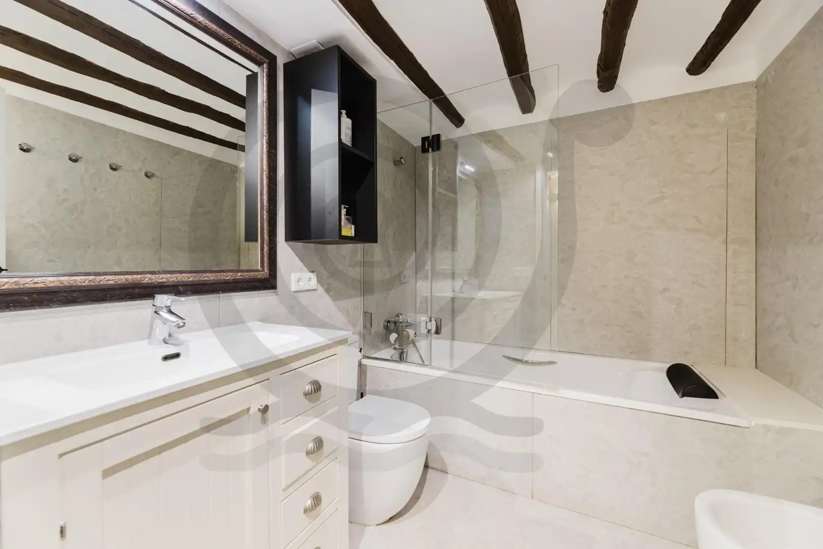 Badezimmer von Haus oder Chalet zum Verkauf in Castellón de la Plana / Castelló de la Plana mit Klimaanlage, Heizung und Terrasse