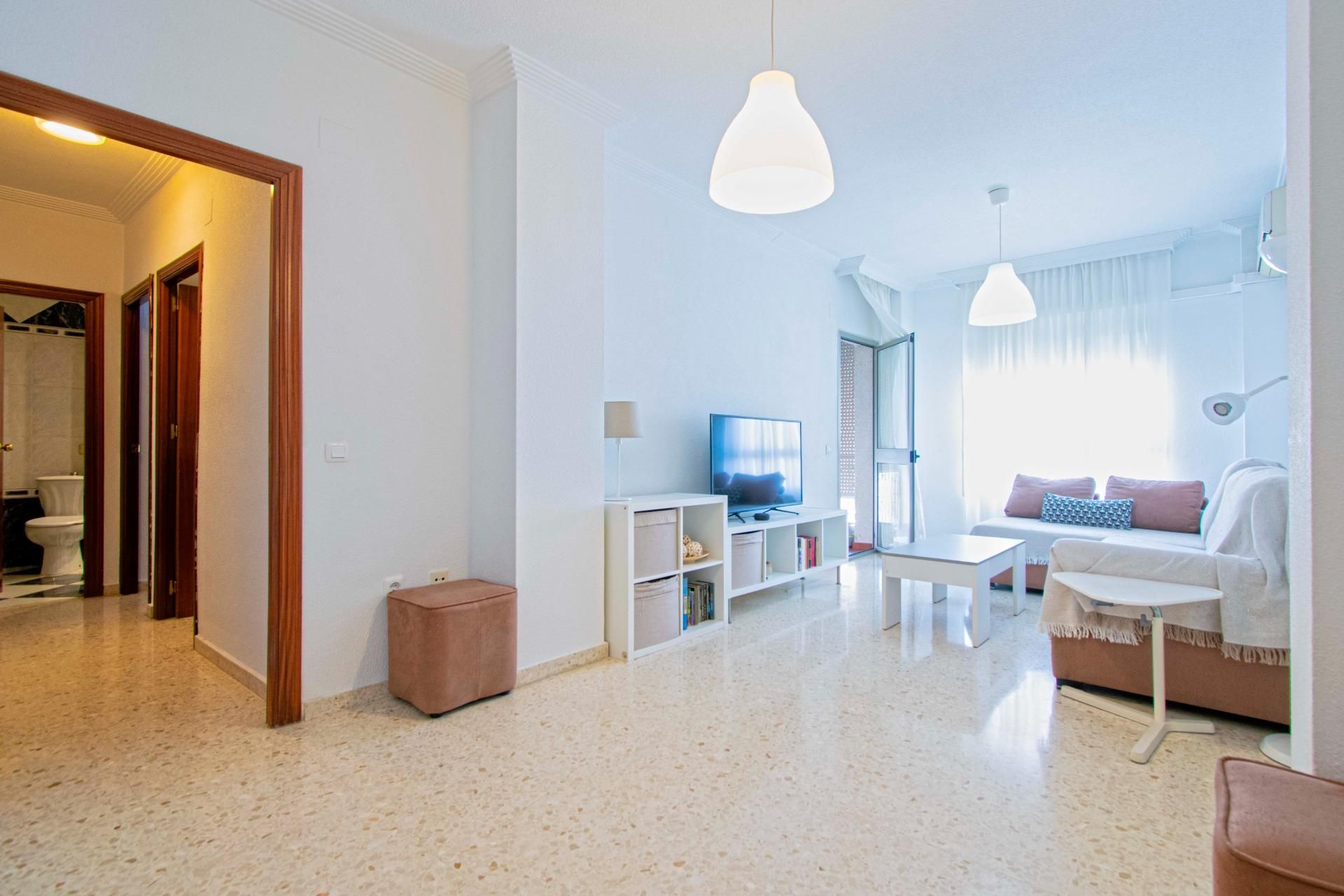Sala d'estar de Pis en venda en  Sevilla Capital amb Terrassa