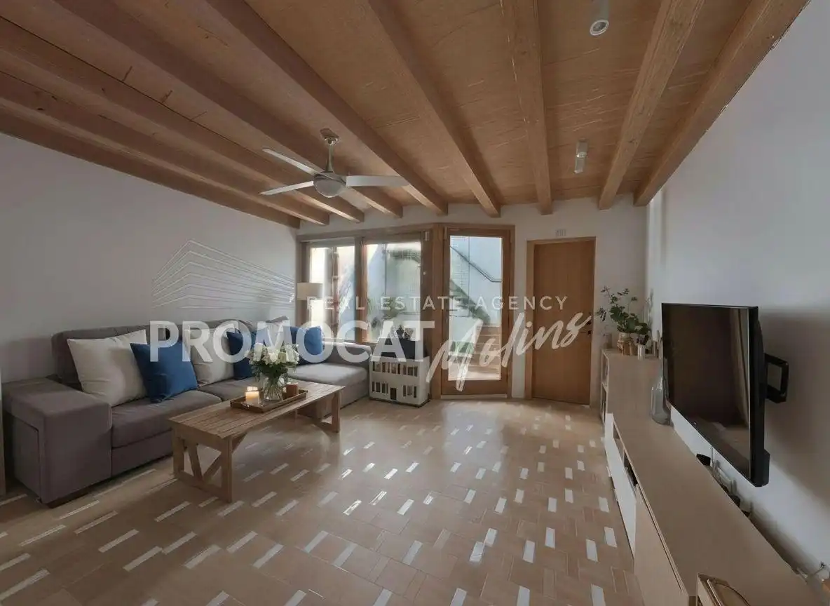 Living room of Houses for sale in Molins de Rei  with Air Conditioner, Private garden and Terrace