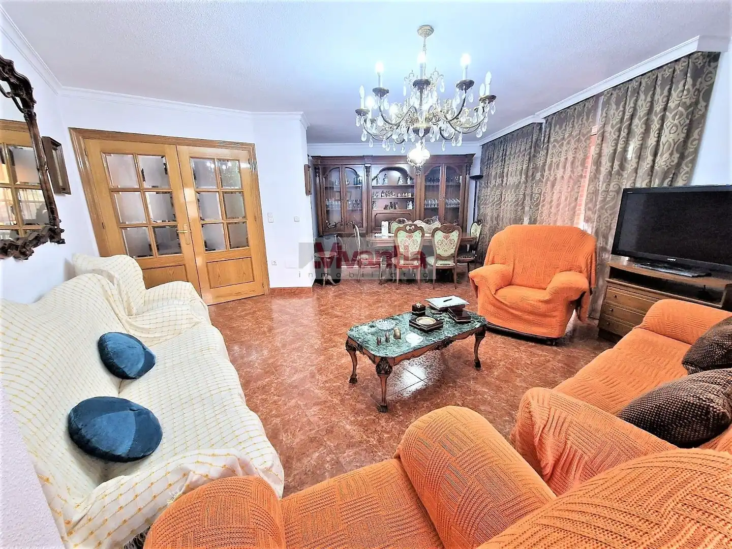 Sala de estar de Piso en venta en Lorca con Aire acondicionado, Terraza y Trastero