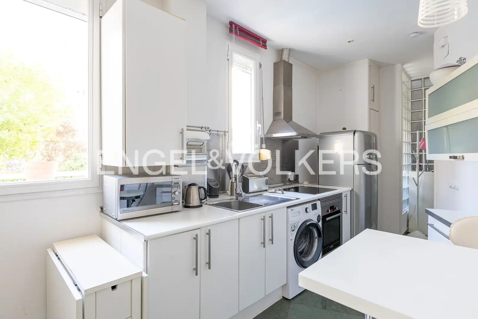 Küche von Wohnung zur Miete in Madrid mit Klimaanlage, Heizung und Möbliert