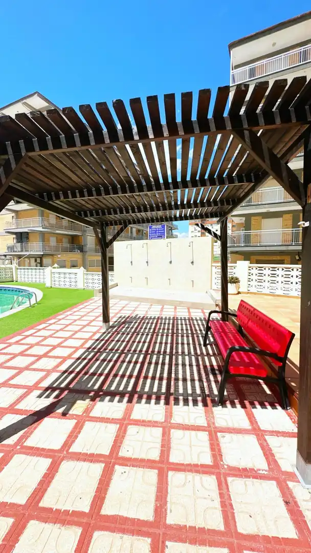 Terraza de Apartamento en venta en Gandia con Amueblado, Balcón y Piscina comunitaria