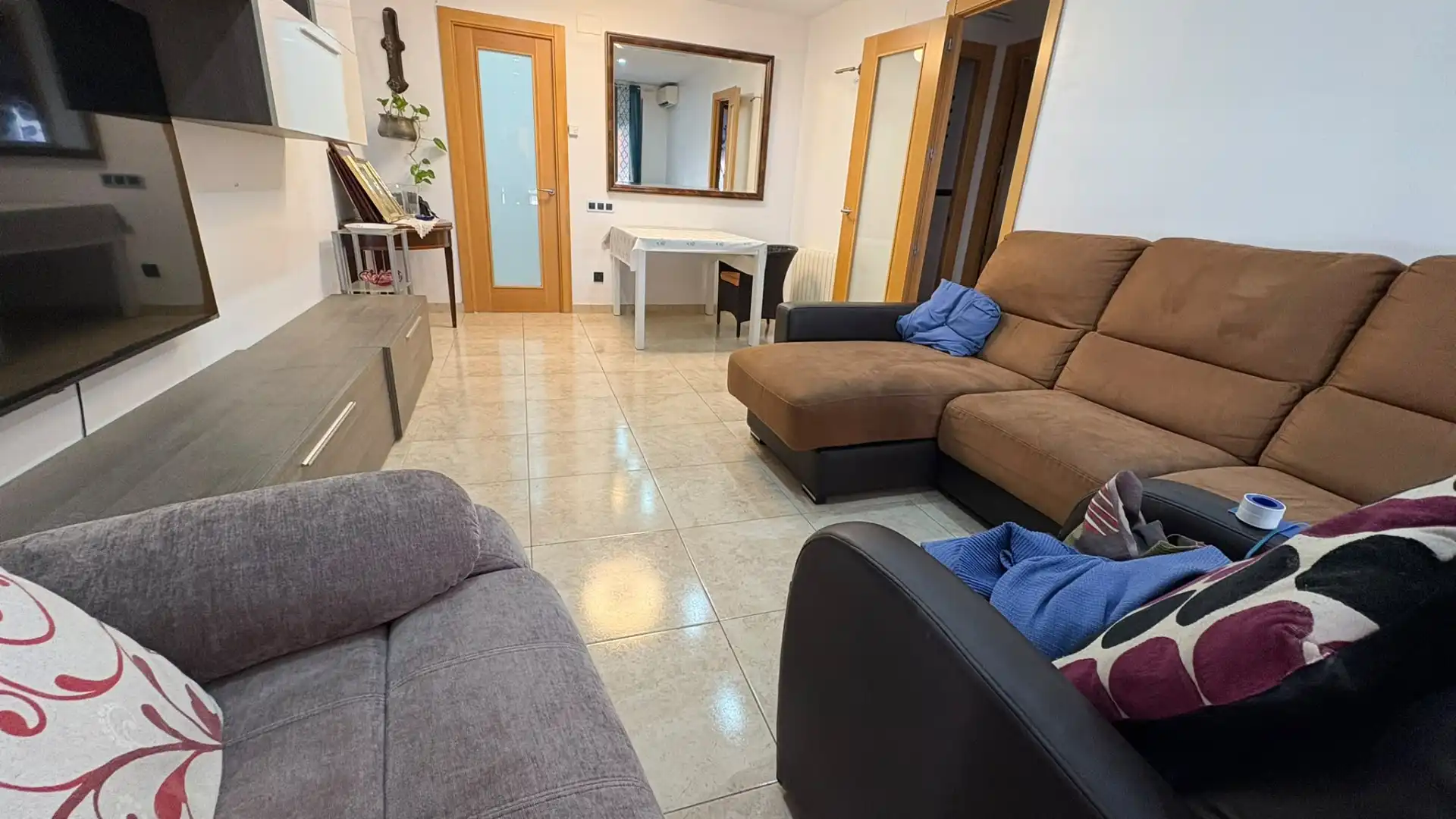 Living room of Flat for sale in Pineda de Mar  with Air Conditioner, Heating and Balcony