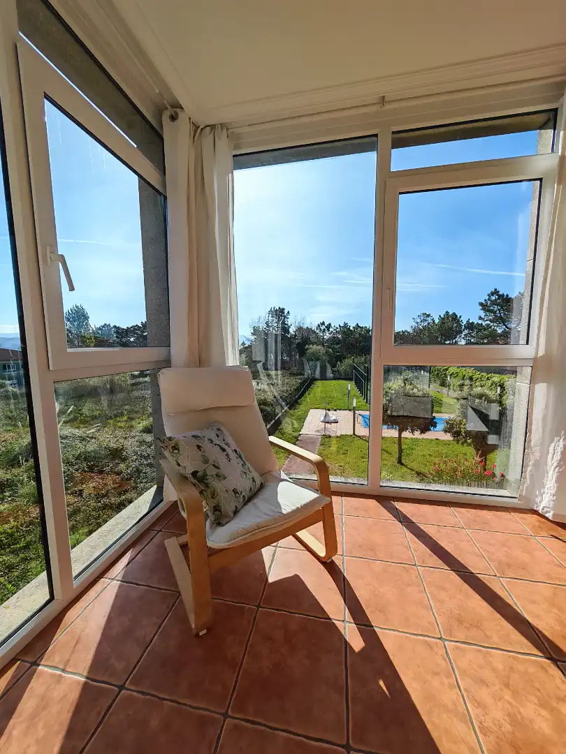 Terrassa de Apartament de lloguer en Fisterra amb Traster, Moblat i Forn