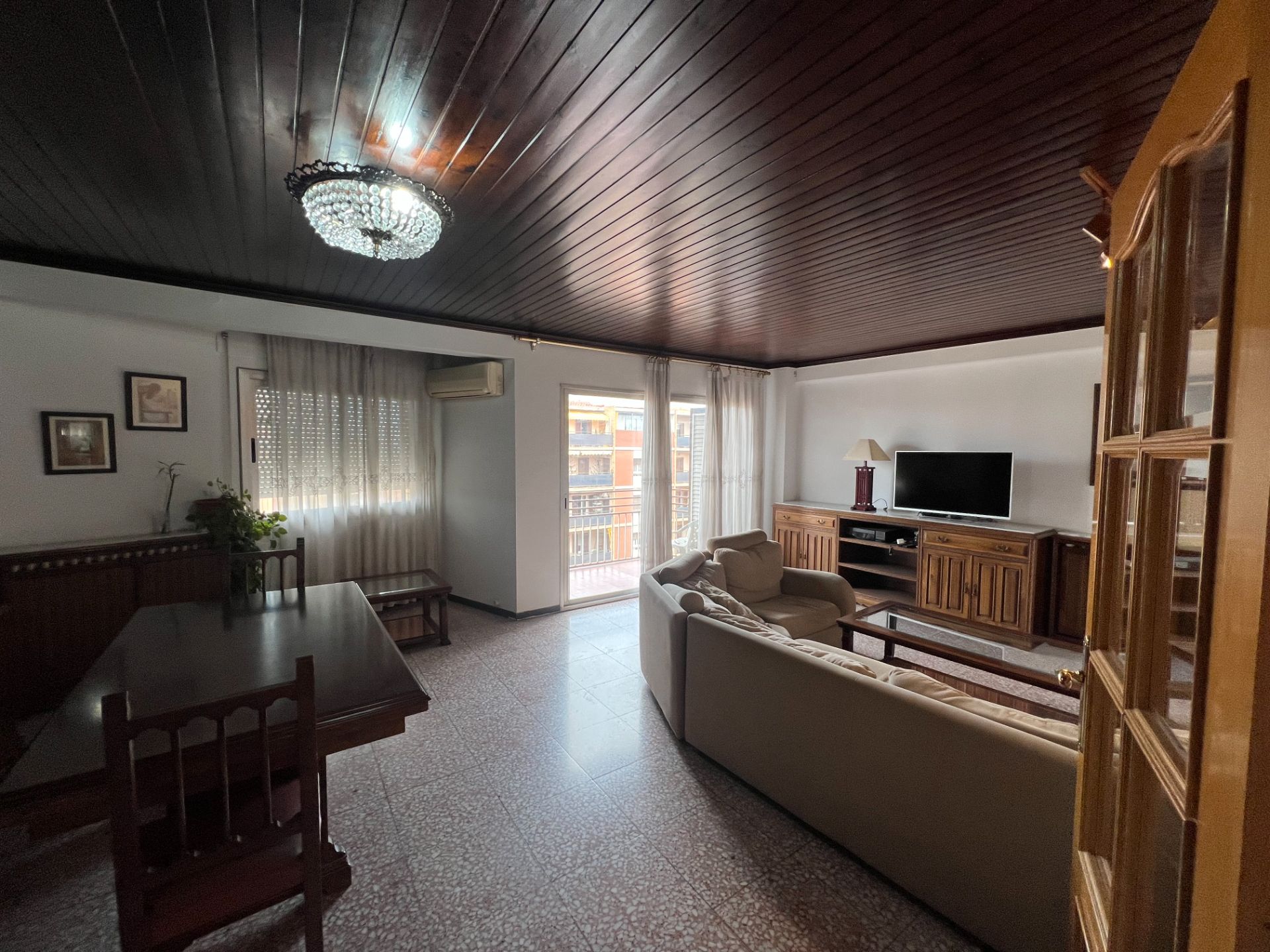 Living room of Flat to rent in  Lleida Capital  with Air Conditioner, Heating and Furnished