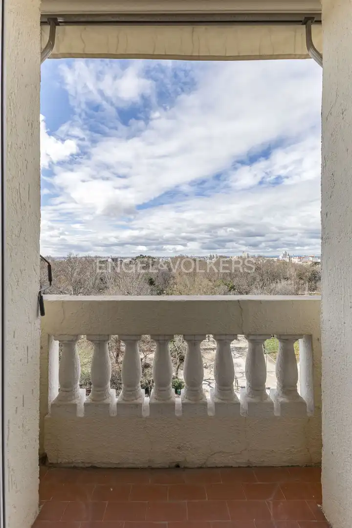 Terrasse von Wohnung zur Miete in Madrid mit Klimaanlage, Heizung und Parkett