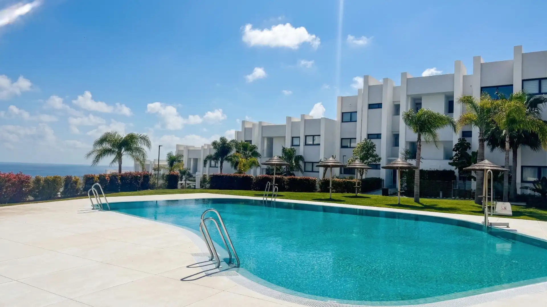 Swimming pool of Attic for sale in Manilva  with Air Conditioner, Heating and Terrace