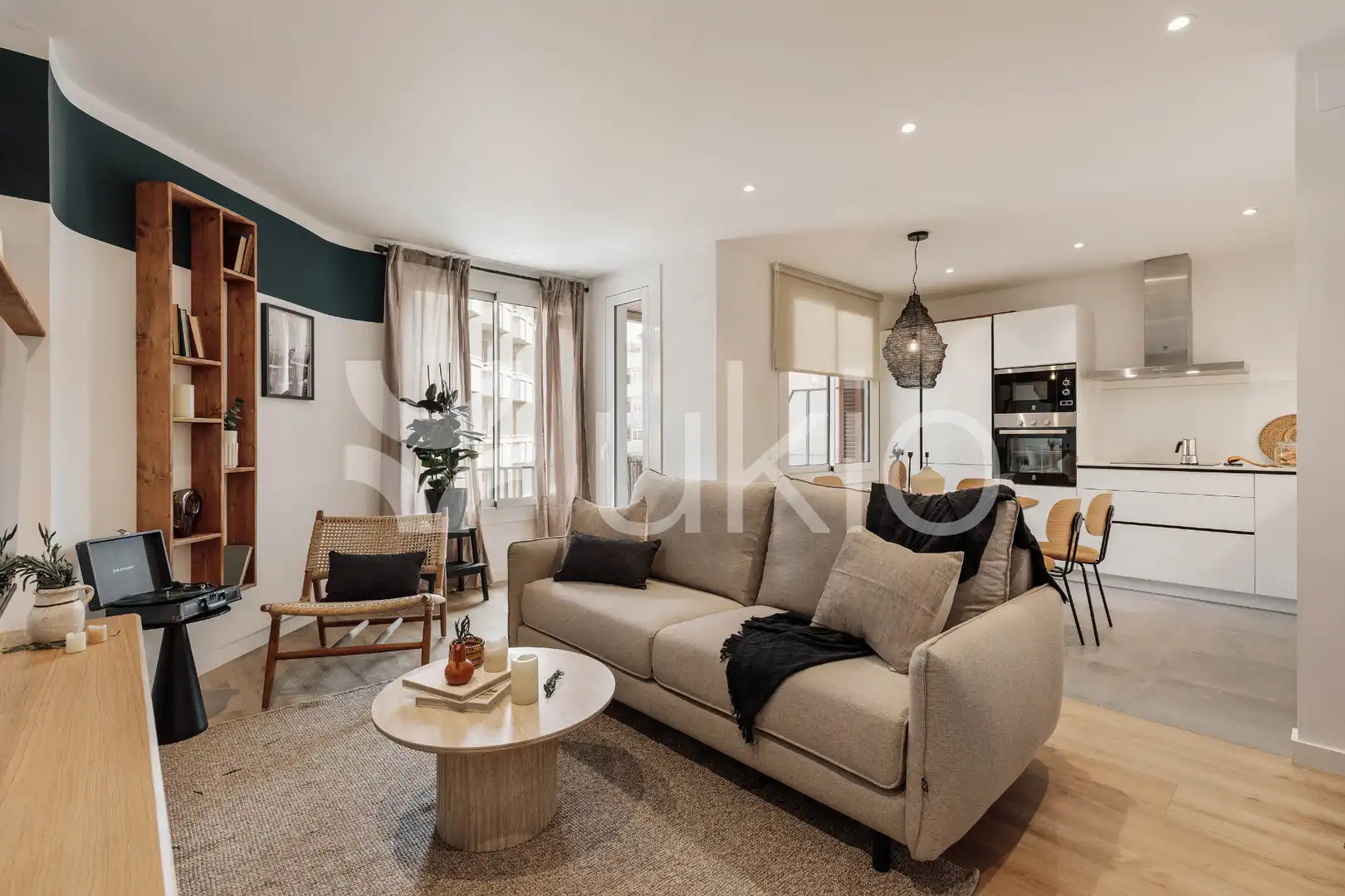 Living room of Apartments for rent in Barcelona  with Air Conditioner, Heating and Terrace