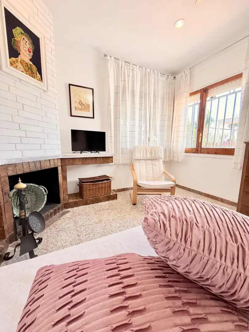 Wohnzimmer von Haus oder Chalet zum Verkauf in Calafell mit Klimaanlage, Heizung und Privatgarten