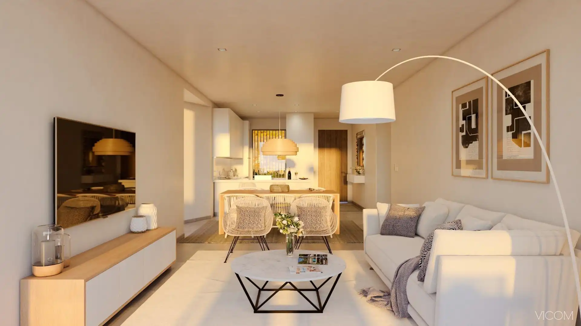 Wohnzimmer von Maisonette zum Verkauf in Guía de Isora mit Klimaanlage, Terrasse und Abstellraum