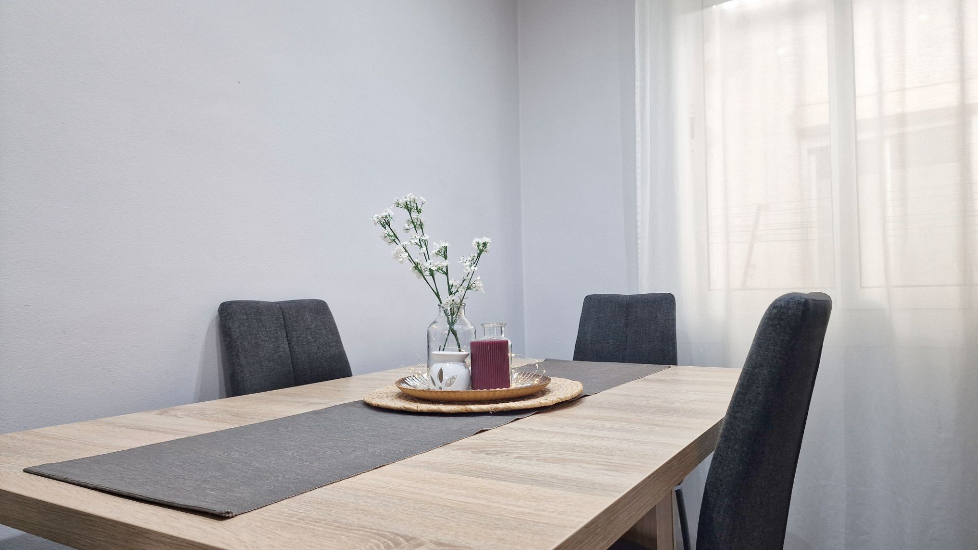 Dining room of Flat for sale in Sabadell  with Air Conditioner, Heating and Furnished