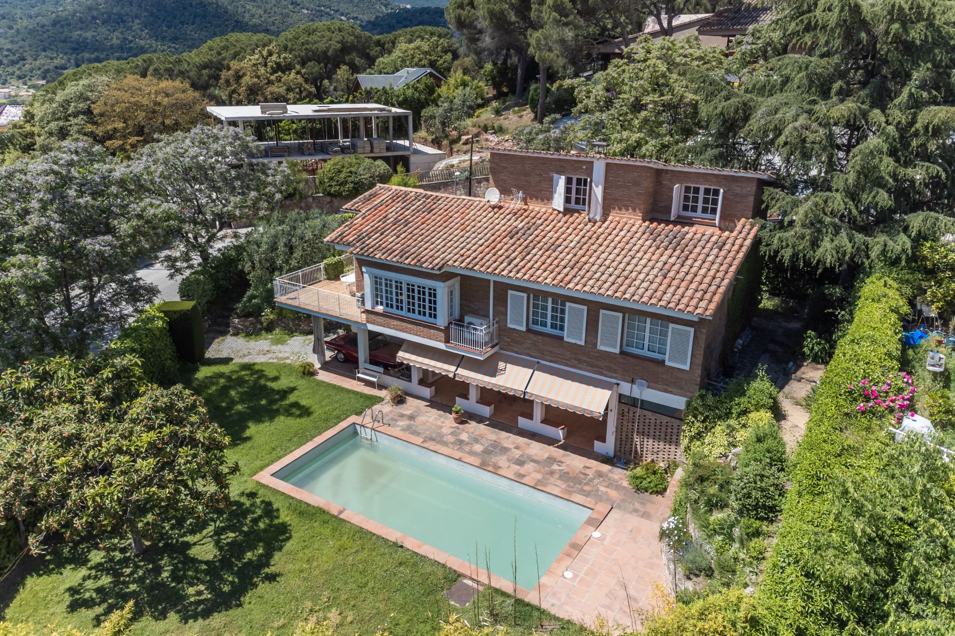 Vista exterior de Casa o xalet en venda en La Garriga amb Aire condicionat, Calefacció i Jardí privat