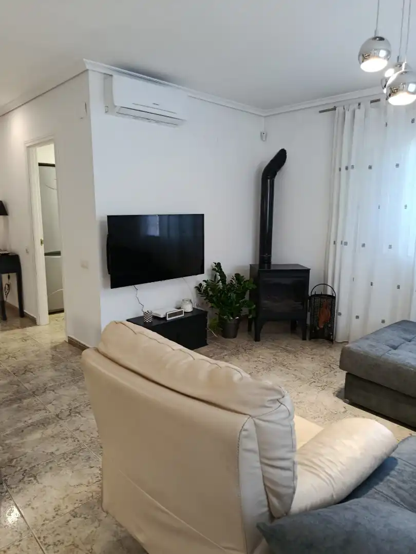 Sala de estar de Casa adosada en venta en Oropesa del Mar / Orpesa con Aire acondicionado, Terraza y Amueblado