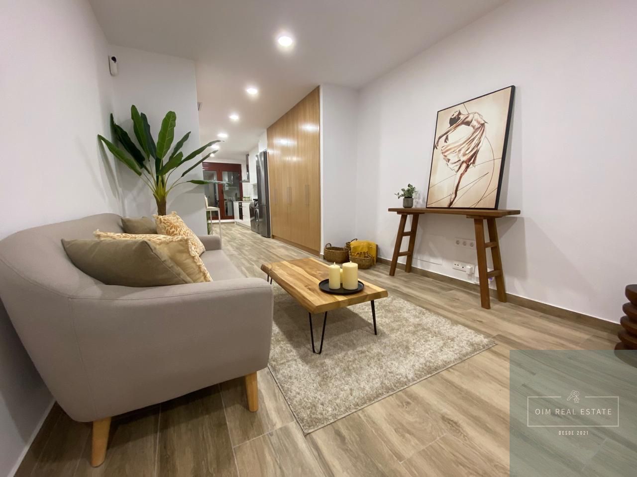 Sala d'estar de Estudi en venda en  Barcelona Capital amb Aire condicionat, Terrassa i Traster