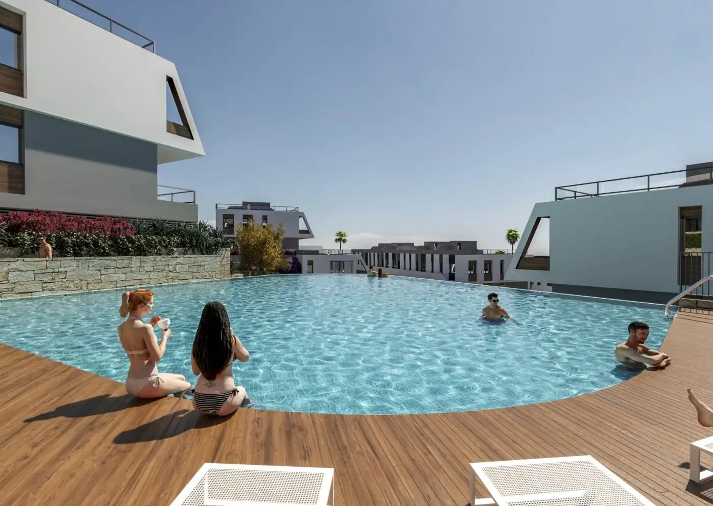 Piscina de Apartament en venda en Santa Pola amb Aire condicionat, Jardí privat i Terrassa