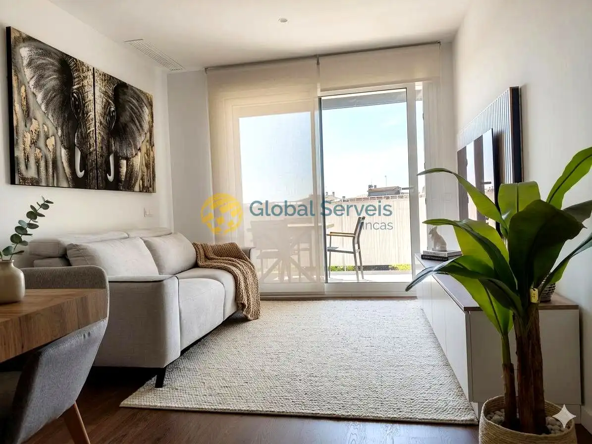 Sala de estar de Ático en venta en Abrera con Aire acondicionado, Parquet y Terraza