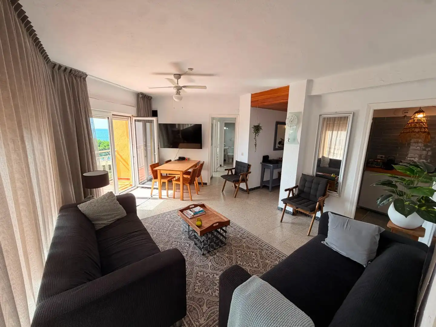 Sala de estar de Piso en venta en Pineda de Mar con Balcón