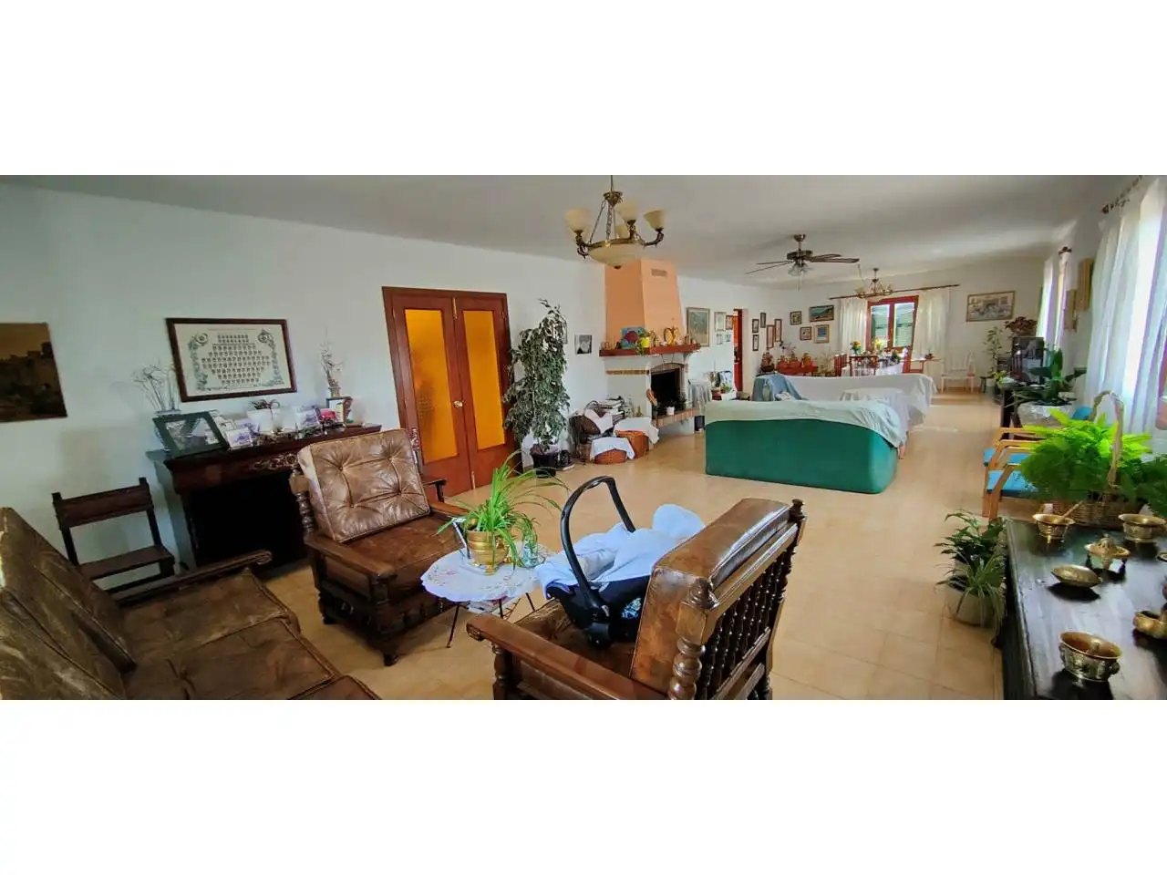 Wohnzimmer von Haus oder Chalet zum Verkauf in Bunyola mit Privatgarten, Terrasse und Schwimmbad