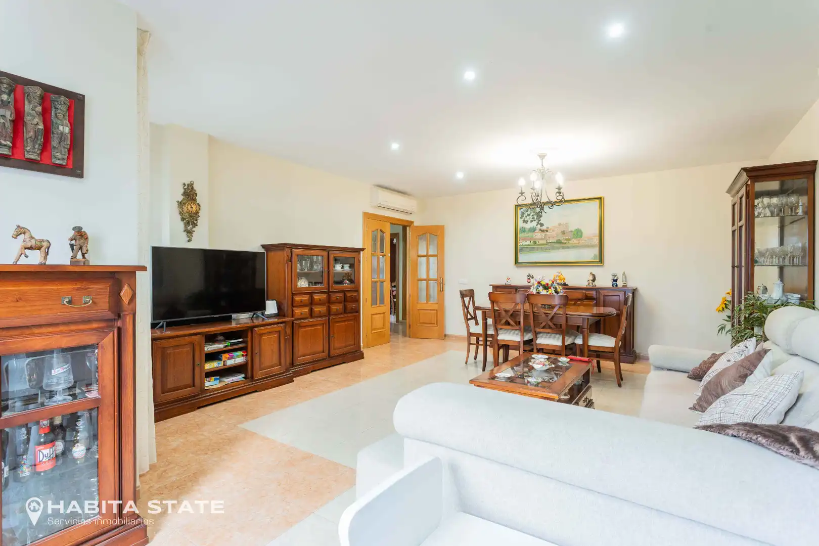 Sala de estar de Casa o chalet en venta en Pechina con Aire acondicionado, Calefacción y Jardín privado