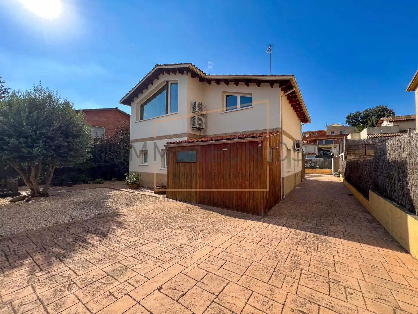 Vista exterior de Casa o chalet en venta en Lliçà d'Amunt con Aire acondicionado, Jardín privado y Terraza