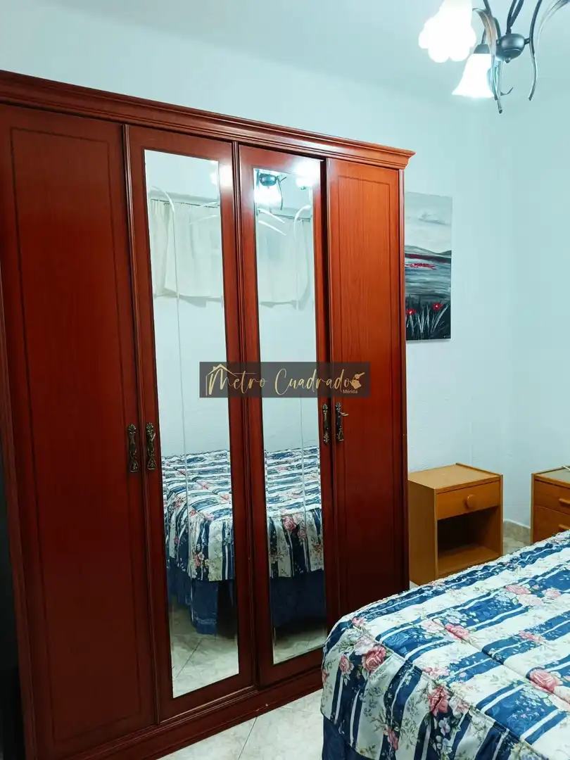Schlafzimmer von Wohnung zur Miete in Mérida mit Klimaanlage und Möbliert