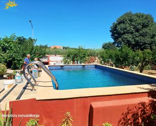 Swimming pool of Single-family semi-detached for sale in Càlig  with Heating, Terrace and Storage room