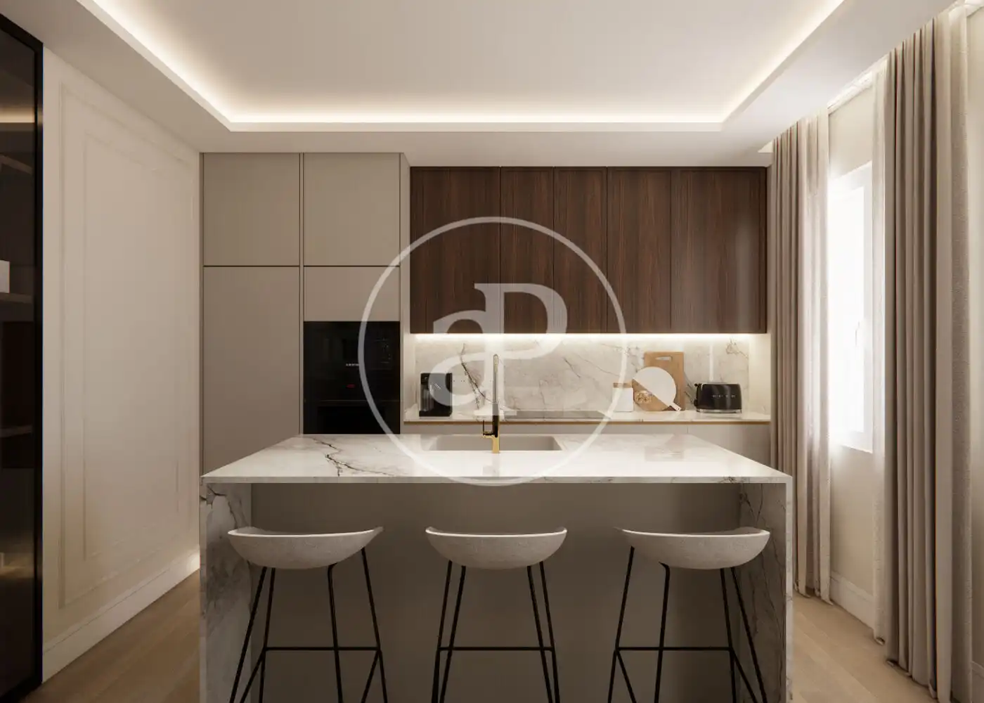 Kitchen of Flat for sale in Madrid  with Air Conditioner, Heating and Furnished