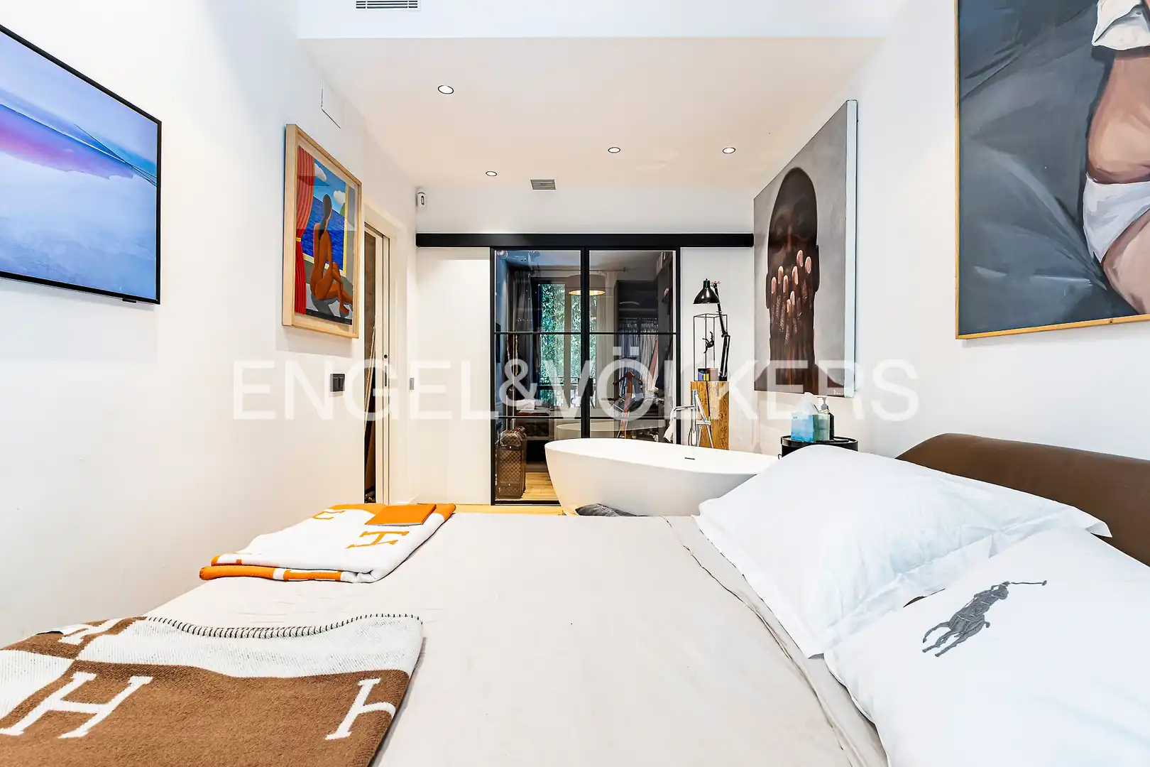 Bedroom of Flat for sale in Barcelona  with Air Conditioner, Heating and Swimming Pool