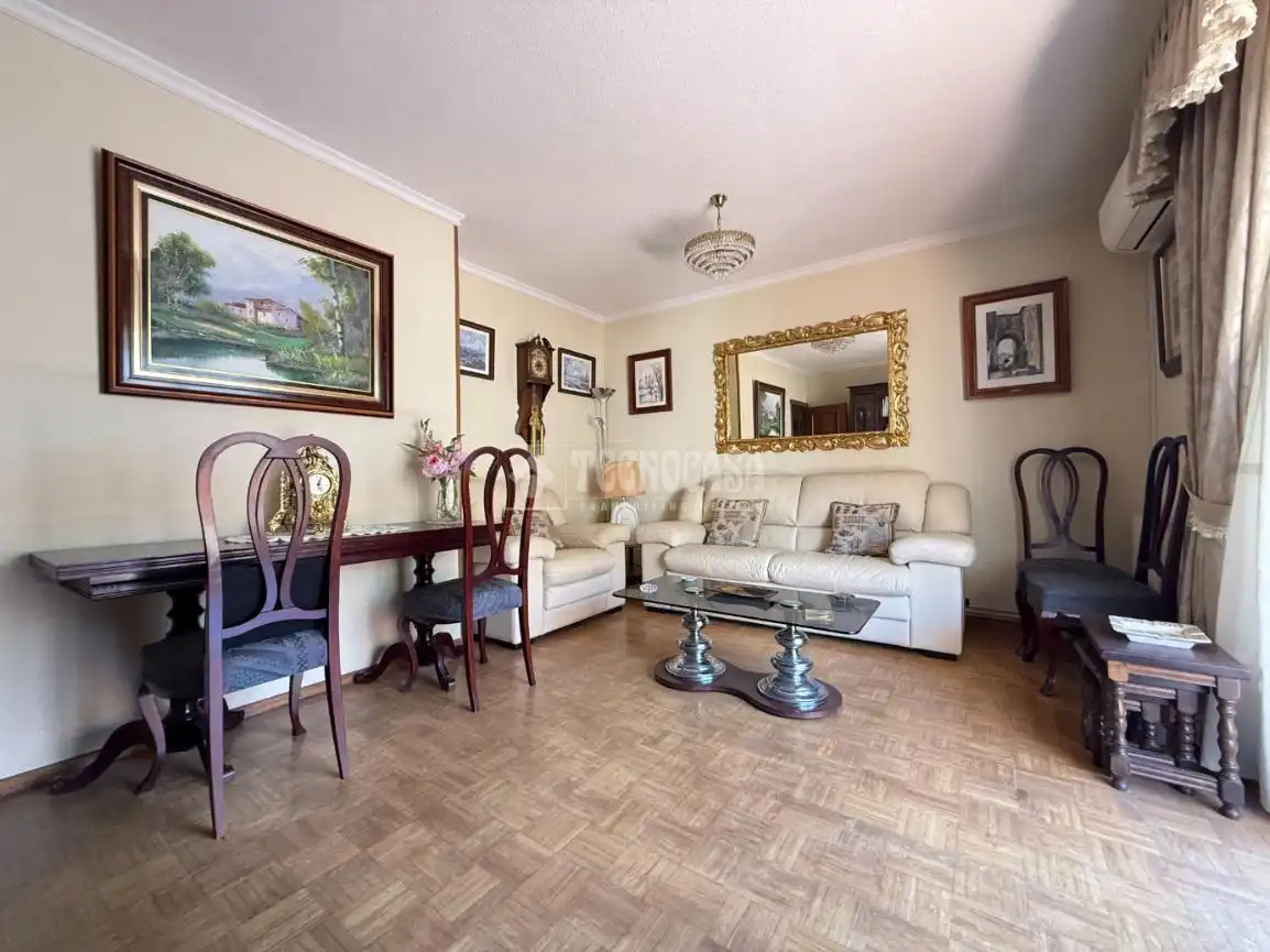 Living room of Flat for sale in Madrid  with Air Conditioner, Heating and Parquet flooring