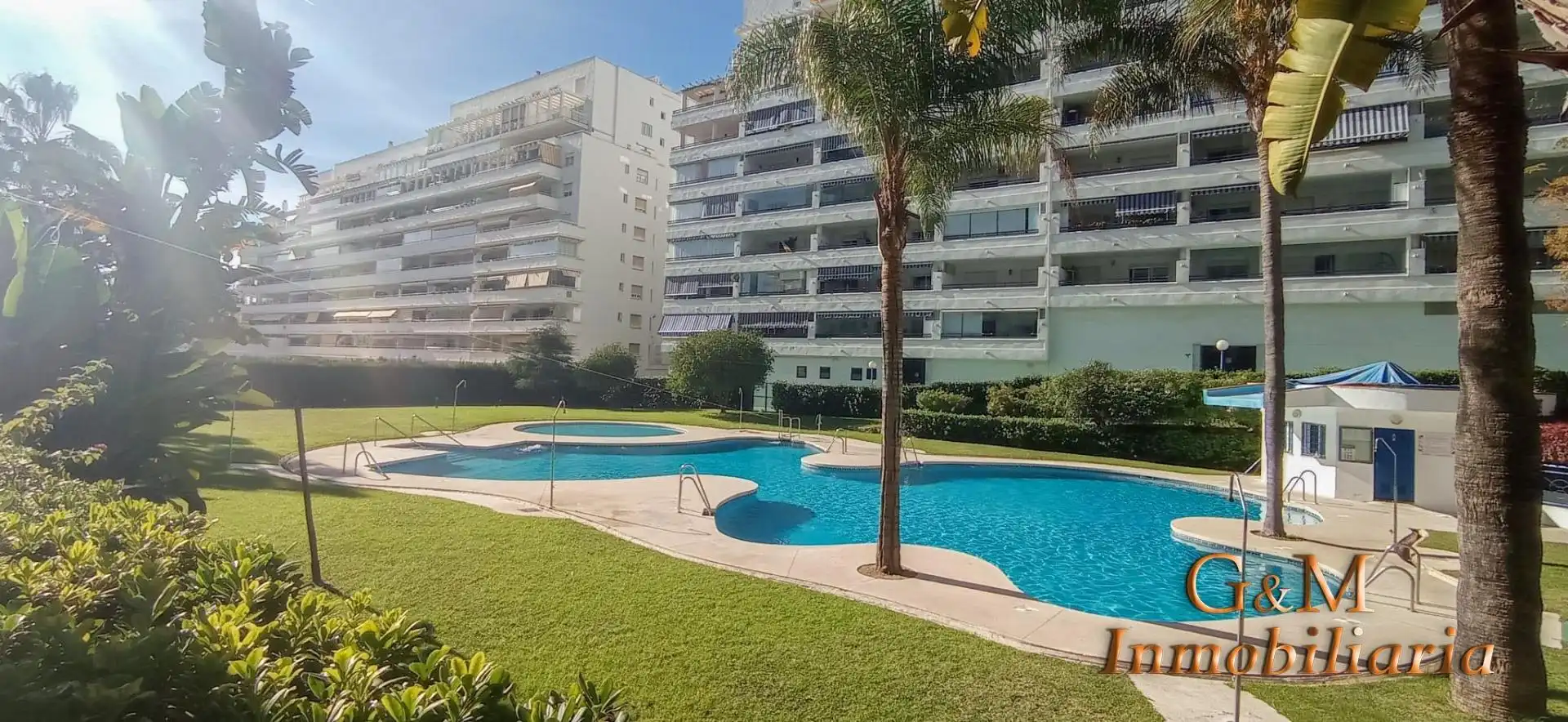 Exterior view of Flat for sale in Marbella  with Air Conditioner, Terrace and Community pool