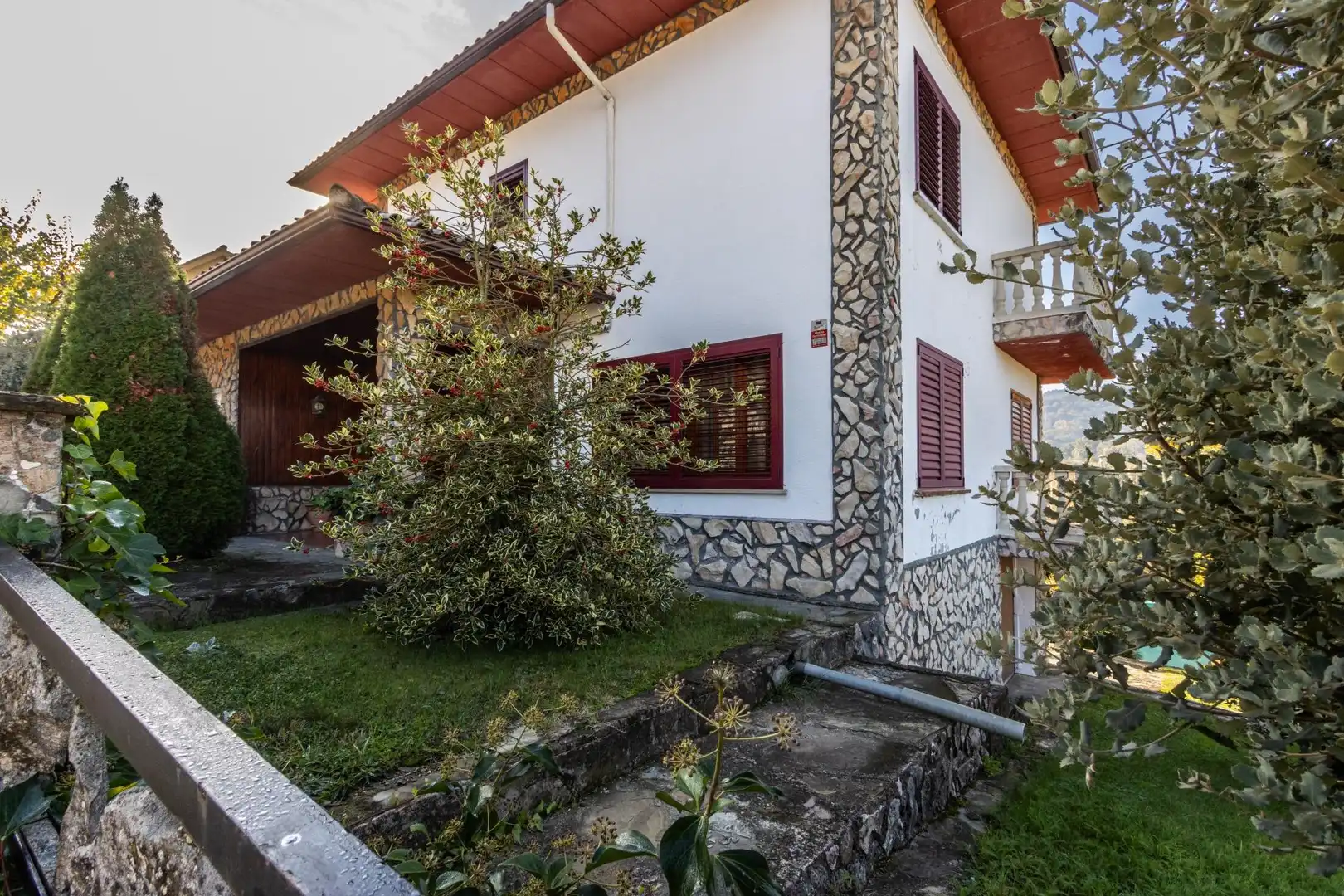 Vista exterior de Casa o xalet en venda en Les Masies de Voltregà amb Calefacció, Jardí privat i Terrassa