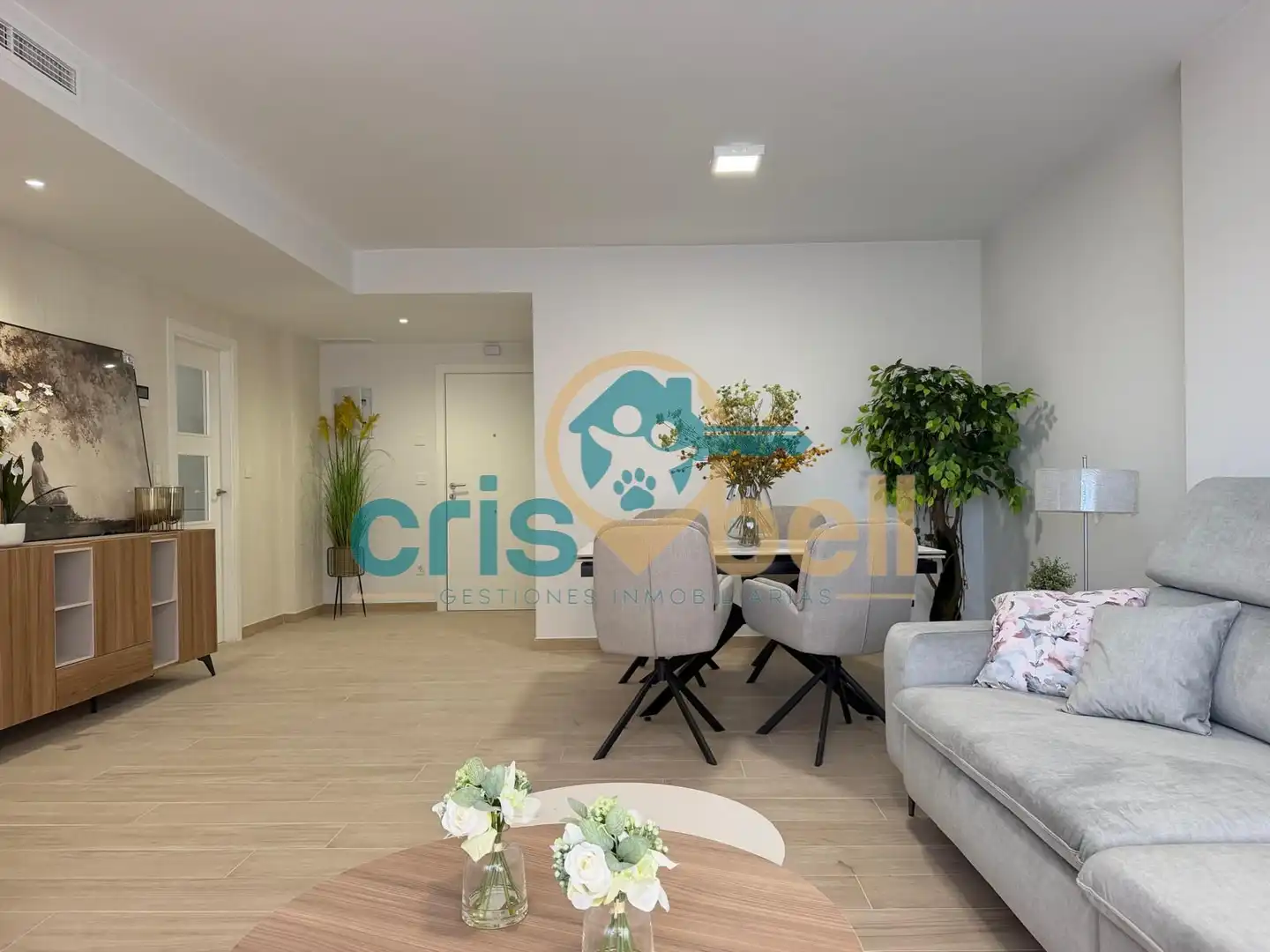 Sala de estar de Piso en venta en Lorca con Aire acondicionado, Calefacción y Jardín privado