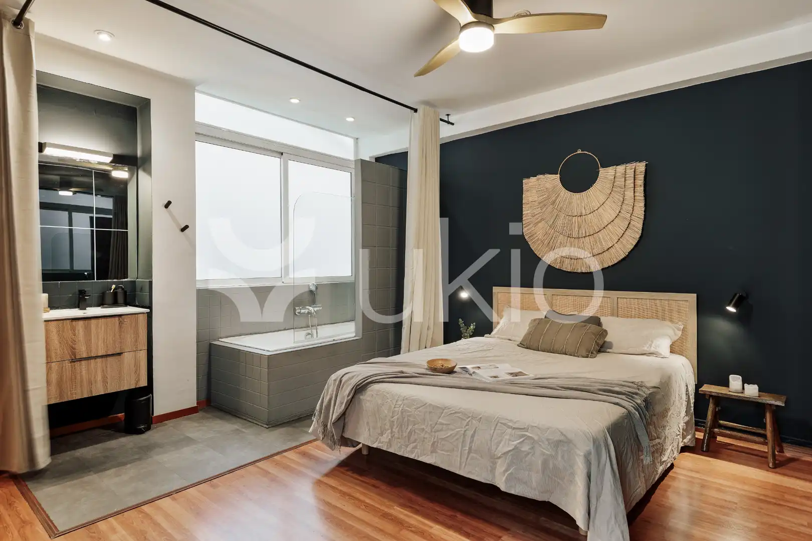 Habitación de Apartamento de alquiler en Barcelona con Aire acondicionado, Calefacción y Terraza