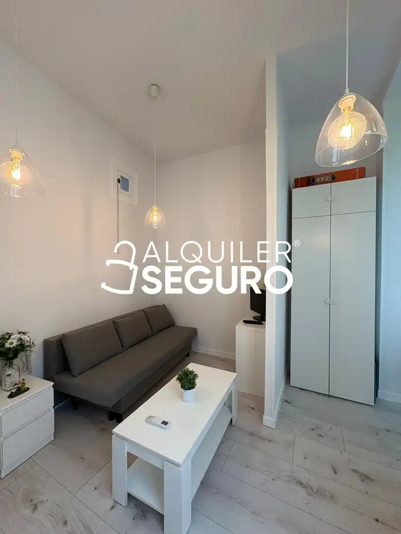 Wohnzimmer von Wohnung zur Miete in Madrid mit Klimaanlage, Heizung und Möbliert